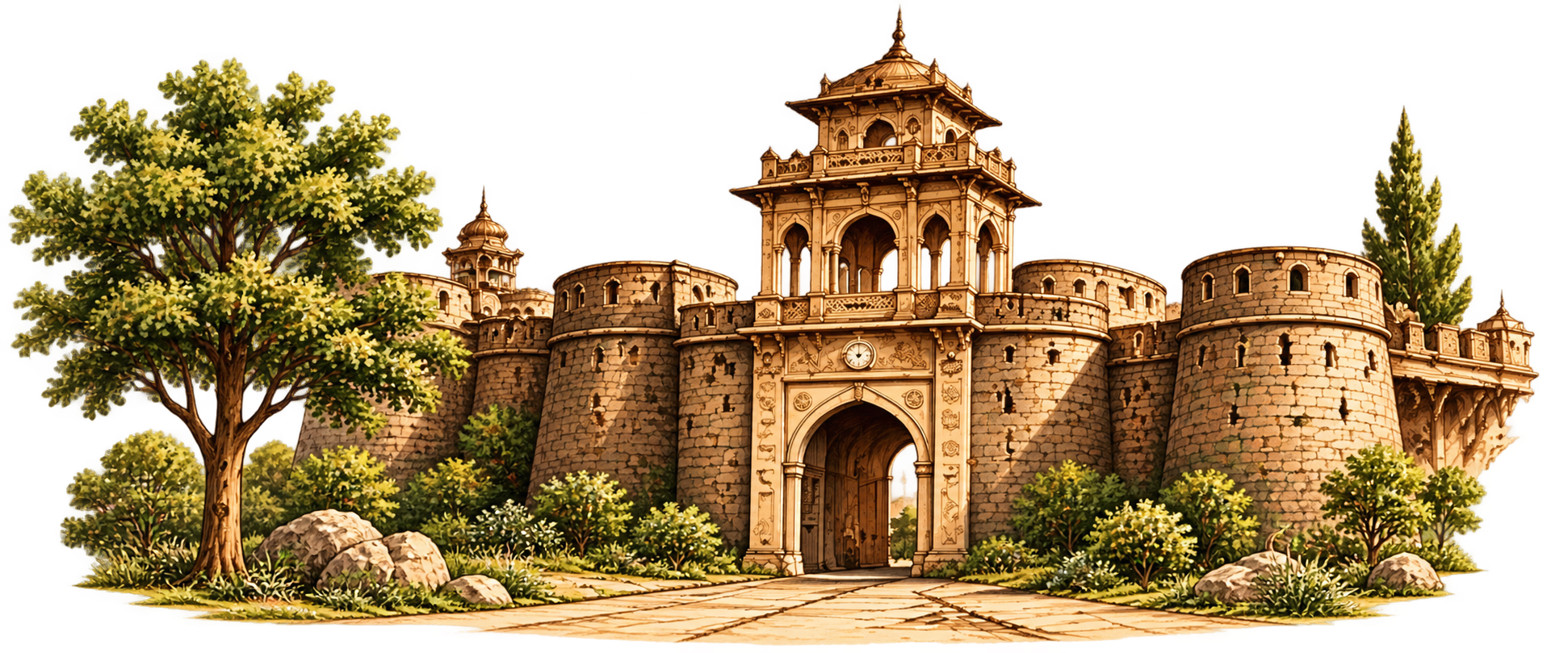 Historical Fort Sketch